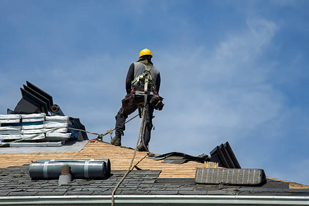 Professional Roof Replacement technician working in Spring City, UT